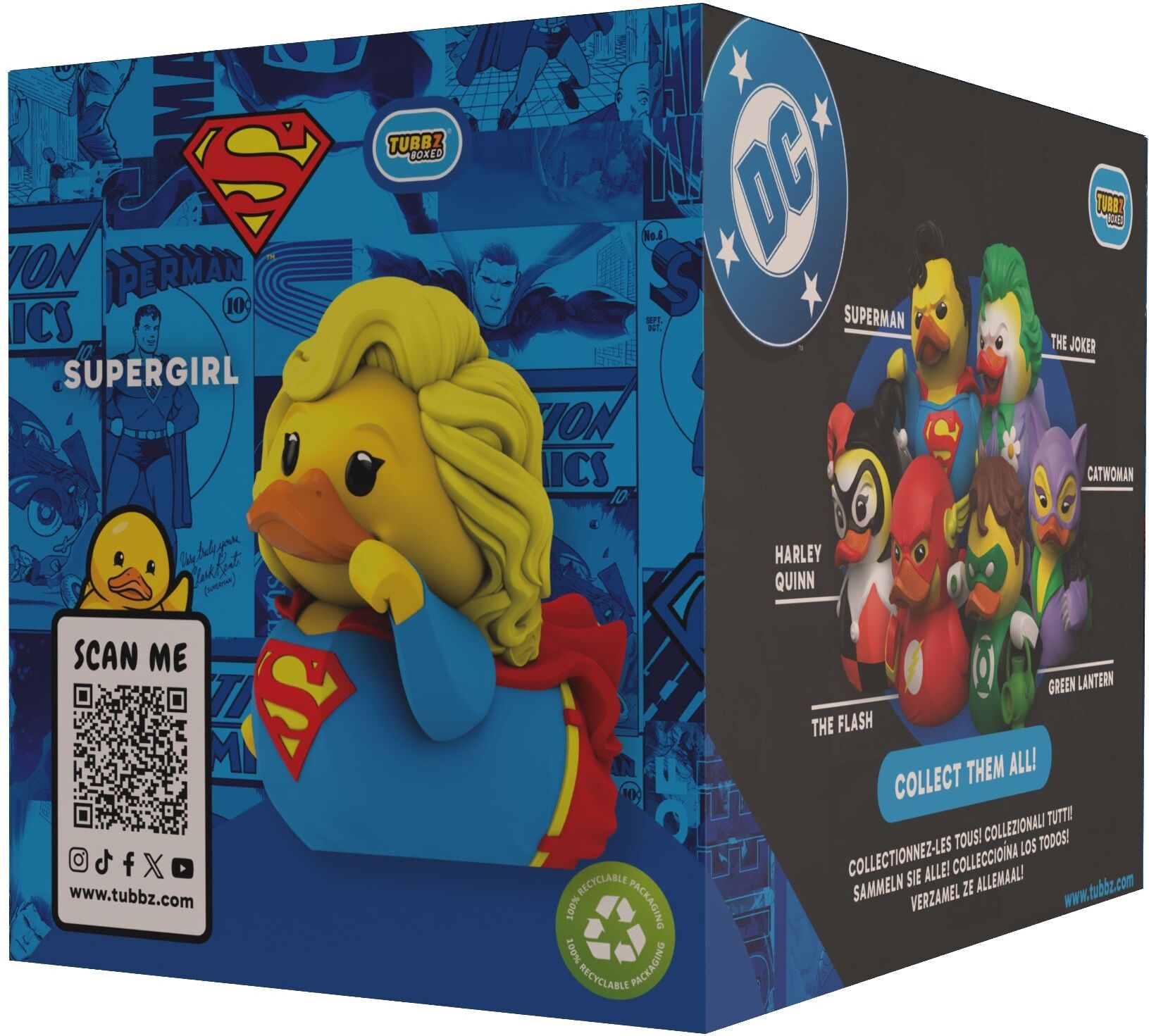 Numskull DC Comics Supergirl TUBBZ Boxed Edition Collectible Figure, Blue, Standard Size
