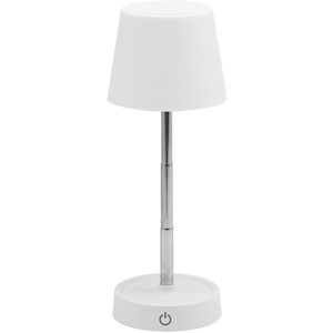 Müller-Licht Tischlampe Loki, weiß, LED, warmweiß, für außen (IP44), mit Touchdimmer, mit Akku