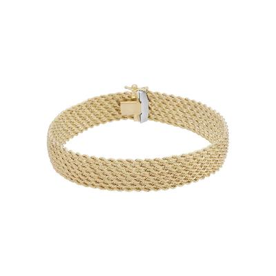 Armkette FIRETTI "Schmuck Geschenk Gold 585 Armschmuck Armband Goldarmband Kordel" Gr. 21, gold (gelbgoldfarben), Armbänder, Damen, 21, Gelbgold 585, Armkette