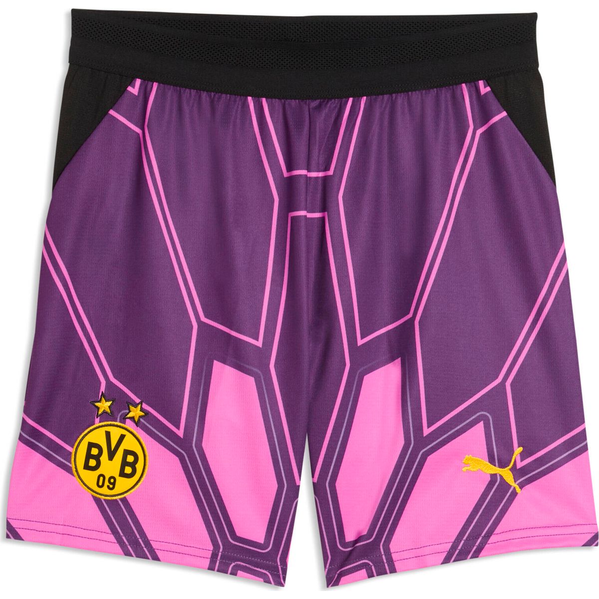 Puma BVB Shorts Replica GK Jr purple pop-pink pixel (77) 152 786181-77-152