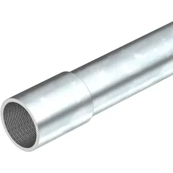 OBO 2046865 Stapa Gewinderohr mit Gewindemuffe M40x1,5,3000 Stahl galvanisch verzinkt SM40W G  - 15 Meter