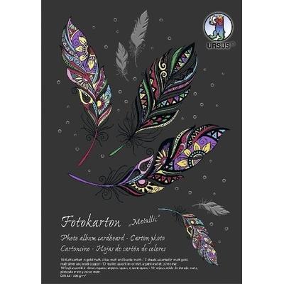 URSUS Fotokarton-Block 'Sonderedition Metallic', DIN A4
