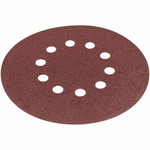 Scheppach Schleifpapier 5903802702, Körnung 100, Set, 215mm Ø, 10 Schleifscheiben, für Wände, Decken, Holz, 10 Stück