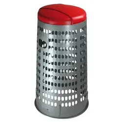 Hardwex Abfallsackhalter, 120 l, Roter Deckel