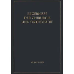 Ergebnisse der Chirurgie und Orthopädie, Fachbücher