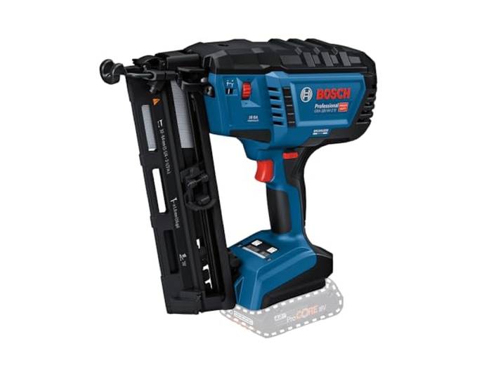 Bosch PRO Cloueur bois sans fil GNH 18V-64-2 M La liberté du sans-fil et la puissance d’un cloueur pneumatique : cloueur de finition sans gaz de 16 ga (1\,6 mm) avec