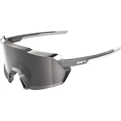 100%, Unisex, Sportbrille, Korbin (matt black-chrome, HiPer silver mirror, Silber), Grau, Schwarz