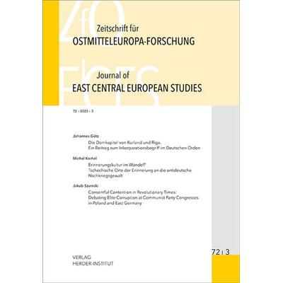 Zeitschrift für Ostmitteleuropa-Forschung (ZfO) 72/3 / Journal of East Central European Studies (JECES) 72/3, Taschenbuch von , Verlag