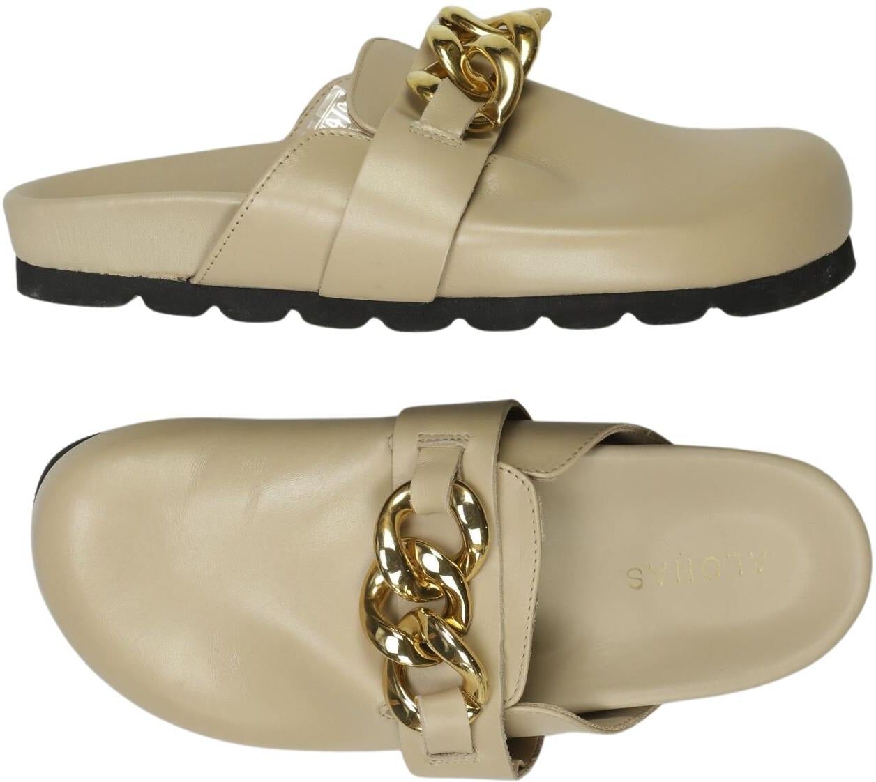 Alohas Damen Sandalen, Beige, Gr. EU 37, Leder - Second Hand