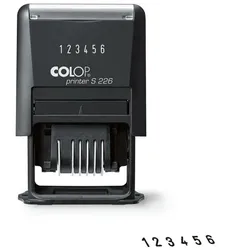 Colop Selbstfärbender Ziffernstempel »Printer S 226« schwarz, 2.3x0.4 cm