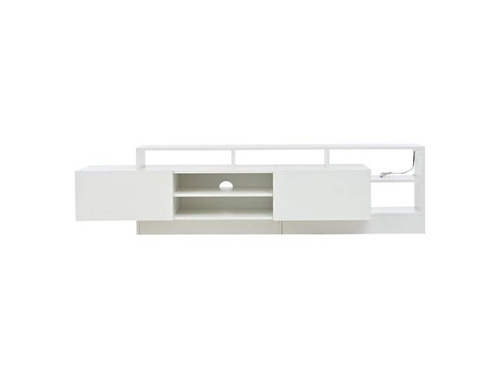 Komhtom Lowboard in 190 x 40 x 48.5 cm, Weiß, 190x48.5x40 cm, Wohnzimmer, TV Möbel, Lowboards, Lowboards stehend