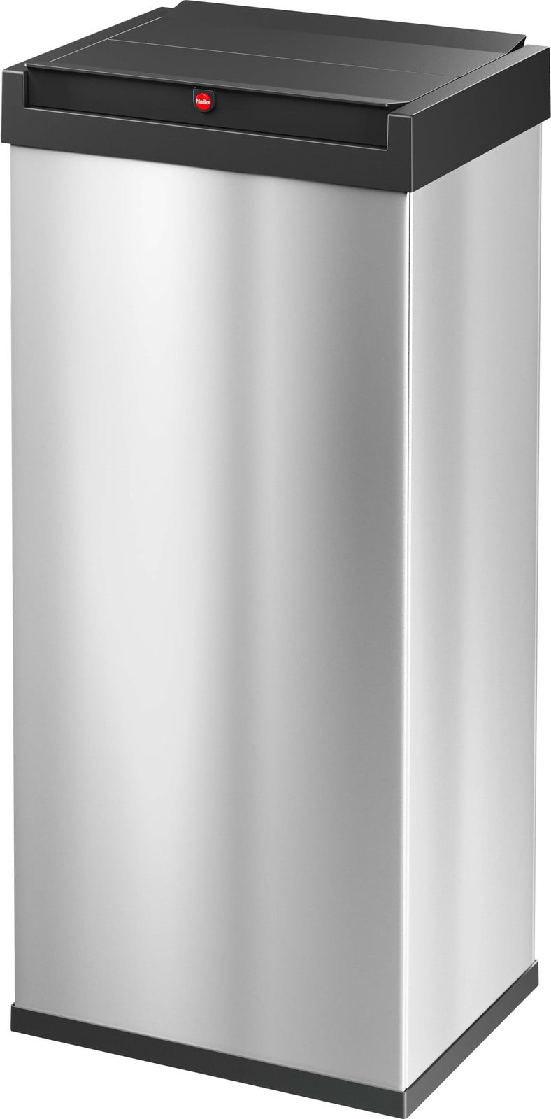 Hailo Big-Box Swing XL Vuilnisbak, 52 liter, roestvrij staal, zilver