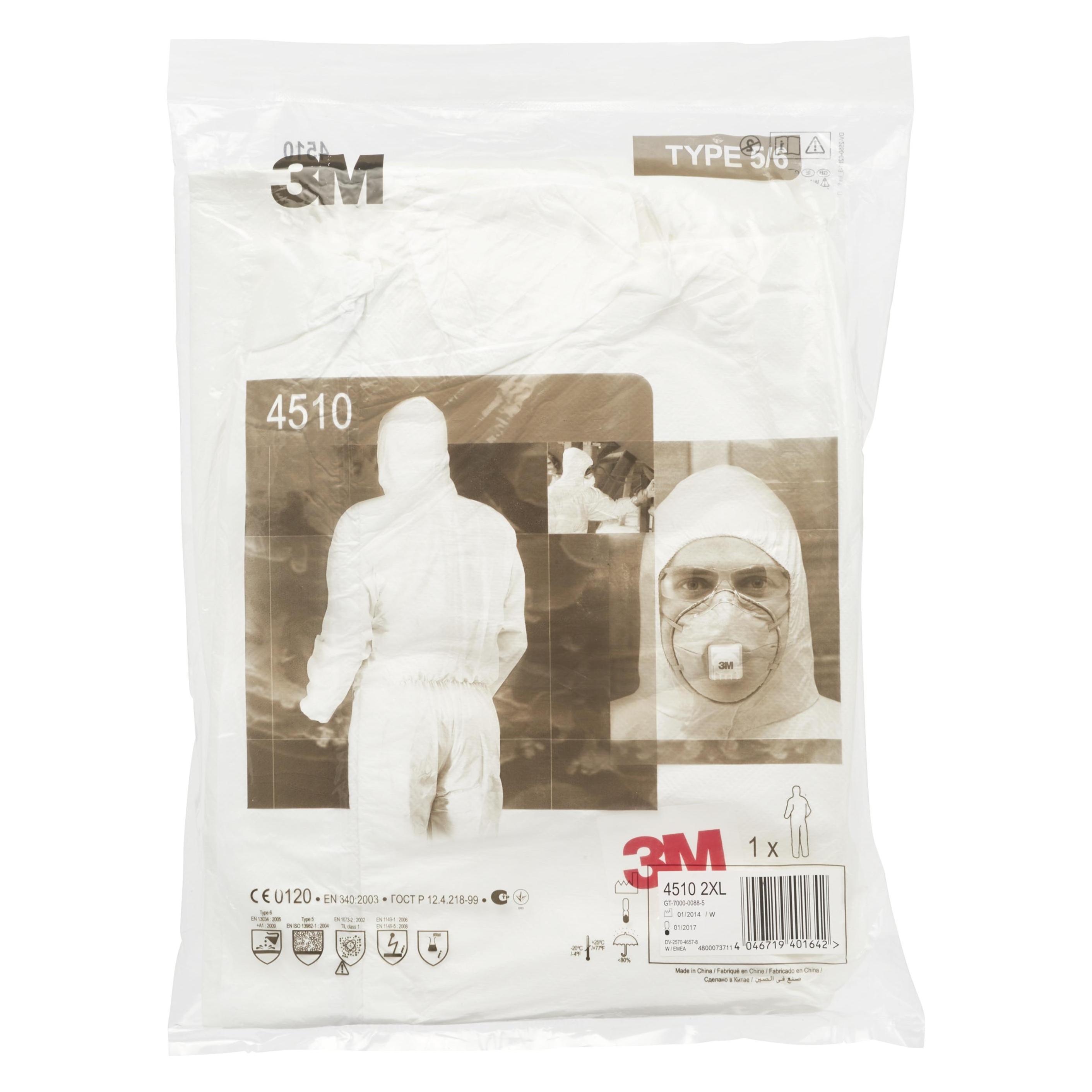 3M Schutzoverall 4510 (XL, 1x) (4510WXL)