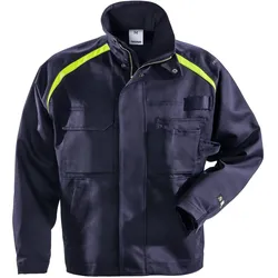 Flammschutz Bundjacke "4030 FLAM" Flame marine/gelb - M - Blau