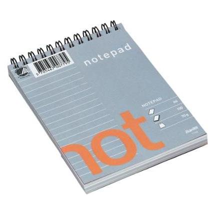Hamelin Notizblock bantex wire-o, a6, liniert, 100 Blatt, 70 g (A6, Liniert) (100051808)