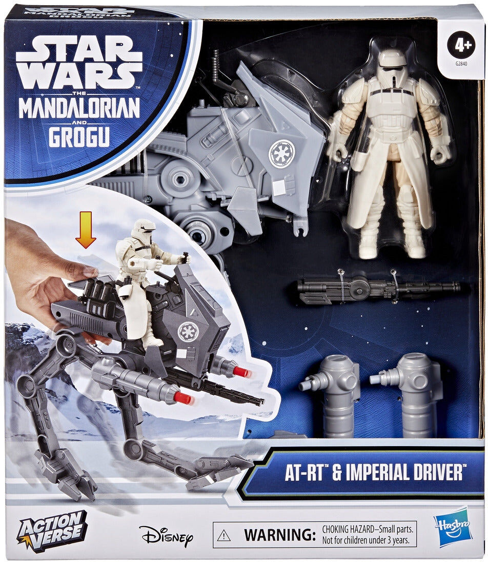Star Wars ActionVerse AT-RT Vehicle ; Imperial Remnant AT-RT Driver - 21cm Tall - Hasbro
