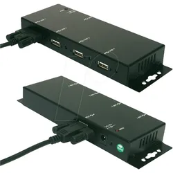 EXSYS EX-1166HMV - USB2.0 4-Port HUB, verschraubbar, Metallgehäuse