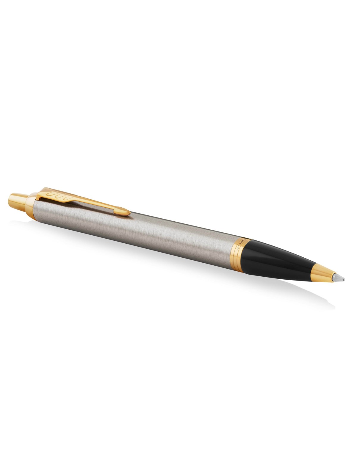 Parker IM Kugelschreiber | Brushed Metal | Mittlere Spitze | Blau | Geschenkbox