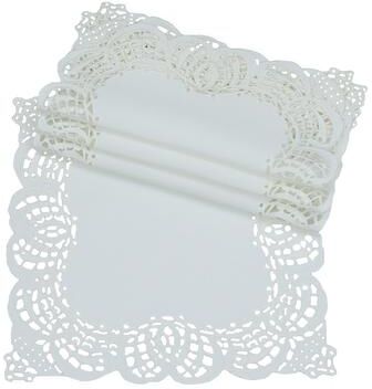 Manor Luxe "Fancy Flowers-8 x 8""-Doilies-Set of 4 - 8 x 8"