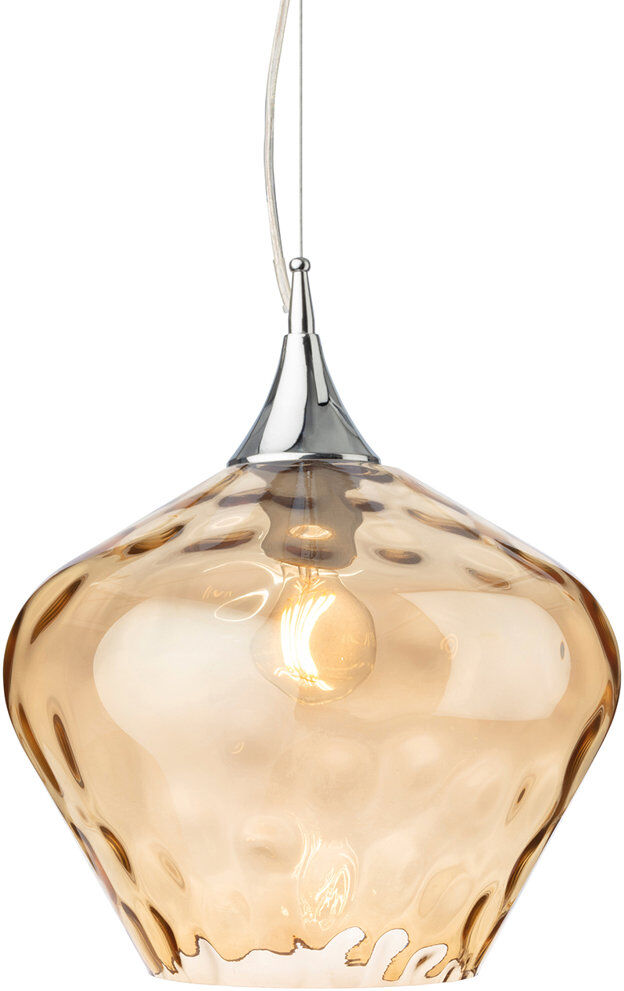 Firstlight 1 - Light Dome Pendant Amber 32cm H X 30cm W X 30cm D