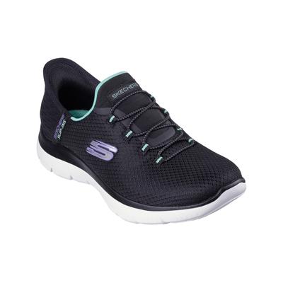 Wanderschuh SKECHERS "Slip-ins", Kinder, Gr. 36, schwarz, Obermaterial: 100% Synthetik synthetic., Schuhe Wanderschuh