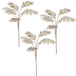CREATIV green künstliche Pflanze Palmzweig, 91cm, gold, 3er Set