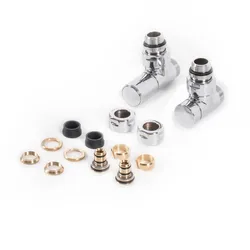 Terma Set Regeleckventil CYLINDER; Außengewinde 1/2" - Ø16x2, Ø15; Chrom, WRZRCK1-CR WRZRCK1-CR