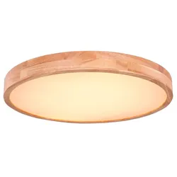 Globo LED-Deckenleuchte Rainer Kunststoff Braun 60 cm