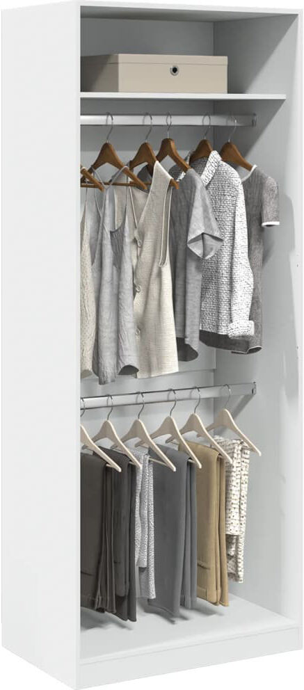 Latitude Run Artressia Manufactured Wood Wardrobe White 80 x 50 x 200 cm