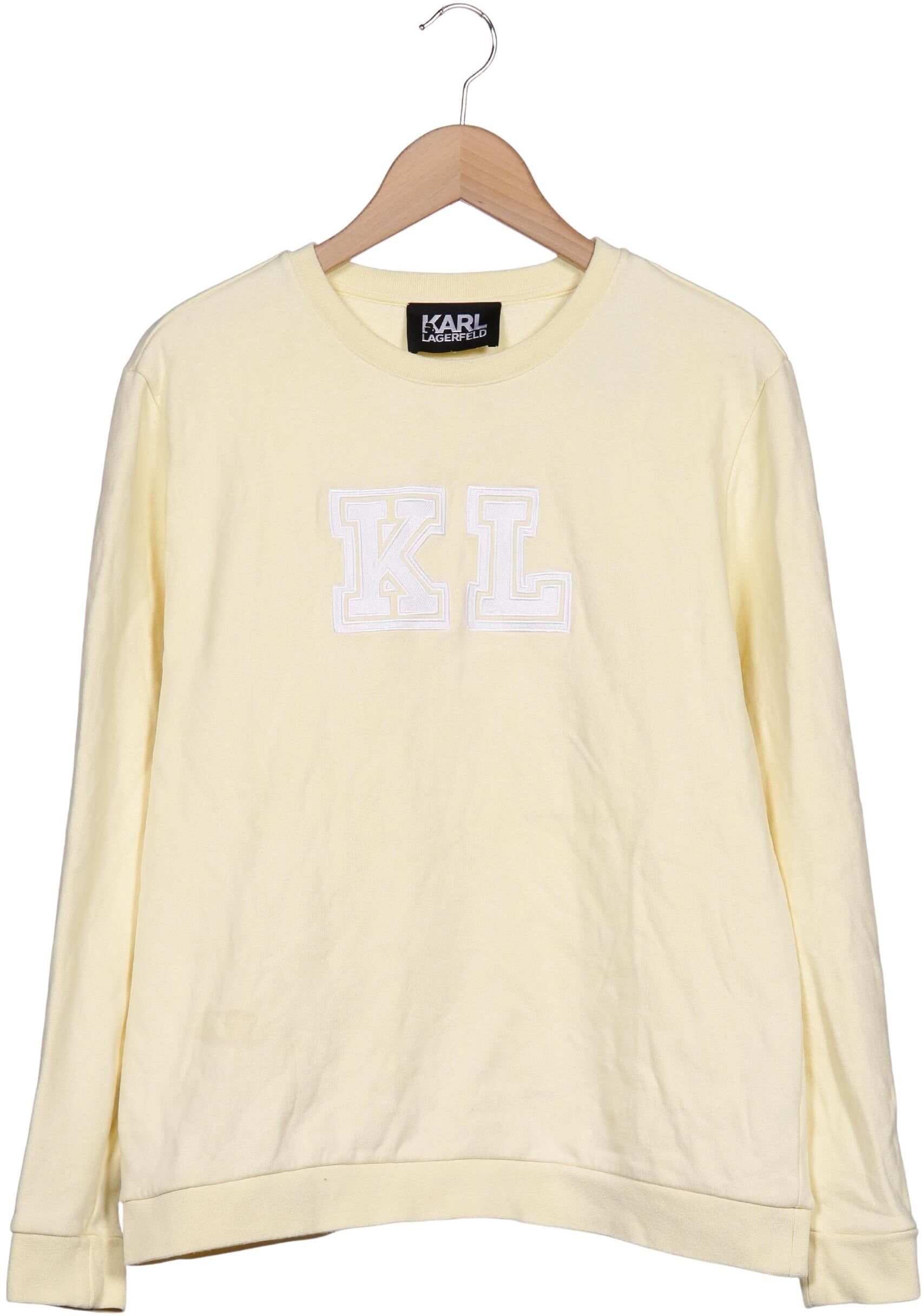 Karl by Karl Lagerfeld Damen Sweater, Gelb, Gr. L, Baumwolle - Second Hand