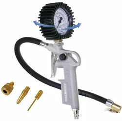 Aerotec, Druckluftaufsatz, Reifenfüller geeicht inkl. 3er Adapterset