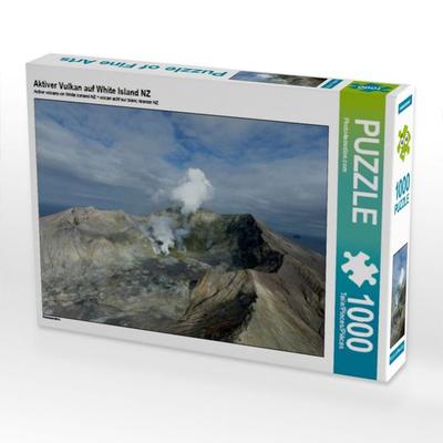 CALVENDO Puzzle Aktiver Vulkan auf White Island NZ | 1000 Teile Lege-Größe 64x48cm Foto-Puzzle für glückliche Stunden