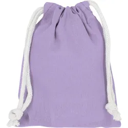 Zuziehbeutel - Baumwolle | OEKO-TEX 100 zertifiziert | 10x14cm | Jutebeutel | Einkaufstasche | unbedruckt, lavendel