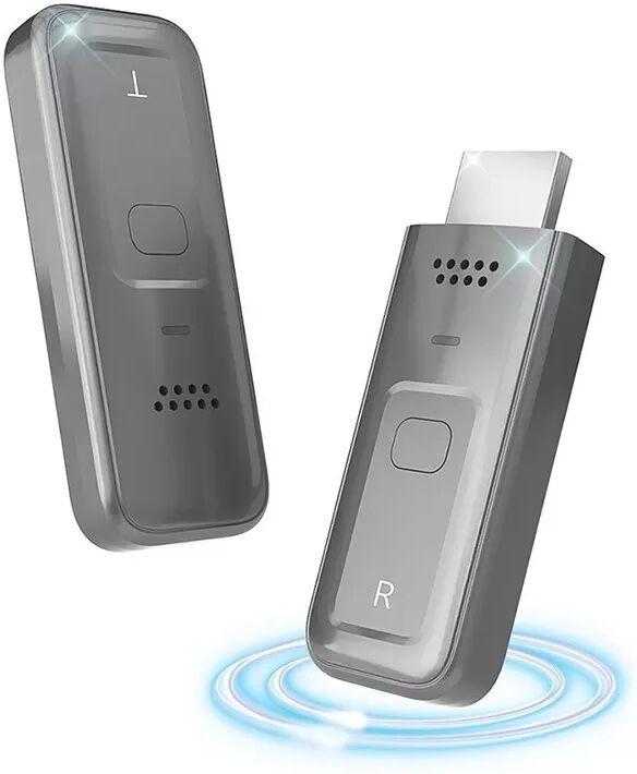 INF Kabelloses HDMI Video Sender- und Empfänger-Kit, 1080P Plug & Play Grau