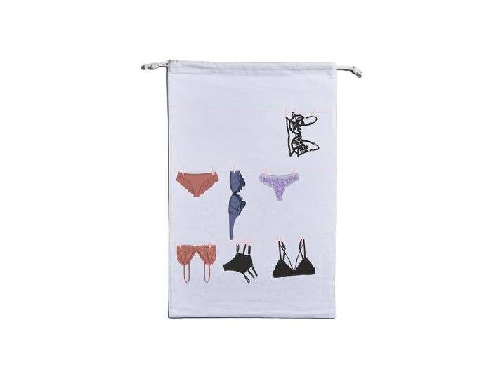 Wäschesack Chic Mic Intimates 40 x 60 cm, 20 L , weiss (bunt), 20 l, Wäschesammler, Wäschesack