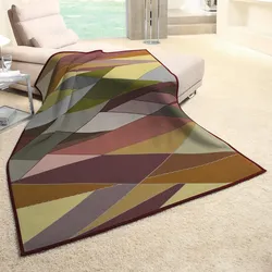 Biederlack Wohndecke Interlaced berry 150x200 cm - grün;lila