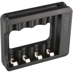 XTAR C4-AA Ladegerät für 1,5V AA Li-Ion Akkus, nur passend für Mignon AA Akkus, mit integriertem USB-C Kabel