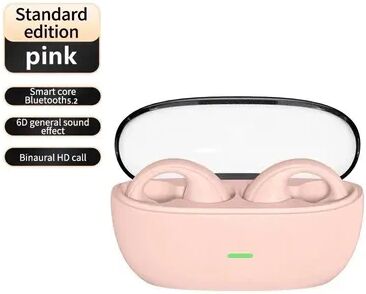 Uplifted Trends Wireless Earbuds Transparency Mode TWS Headphones pink