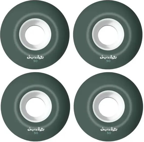 Skateboard Rollen Chocolate OG Chunk Staple 99A 4 Stk. (50mm - Weiß/Grün)