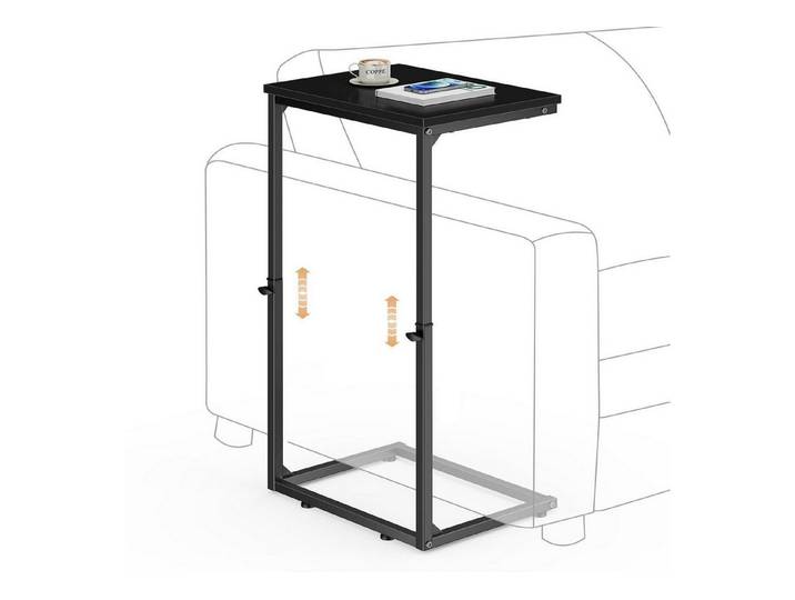 LuxusKollektion Beistelltisch Beistelltisch C-Form Höhenverstellbar (1-St)