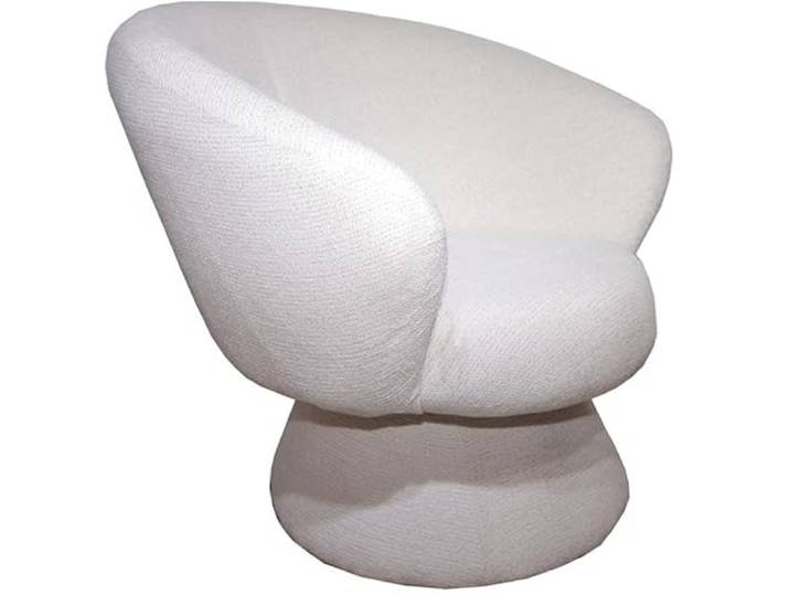 DRW Sessel aus Holz und Stoff in Beige bezogen