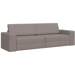 vidaXL Schlafsofa 200cm Taupe Stoff