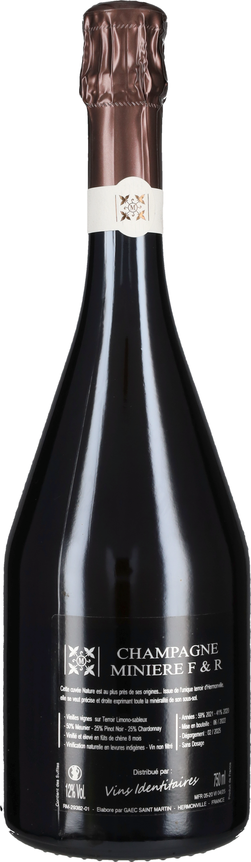 Champagne Brut Zero Miniere F&R