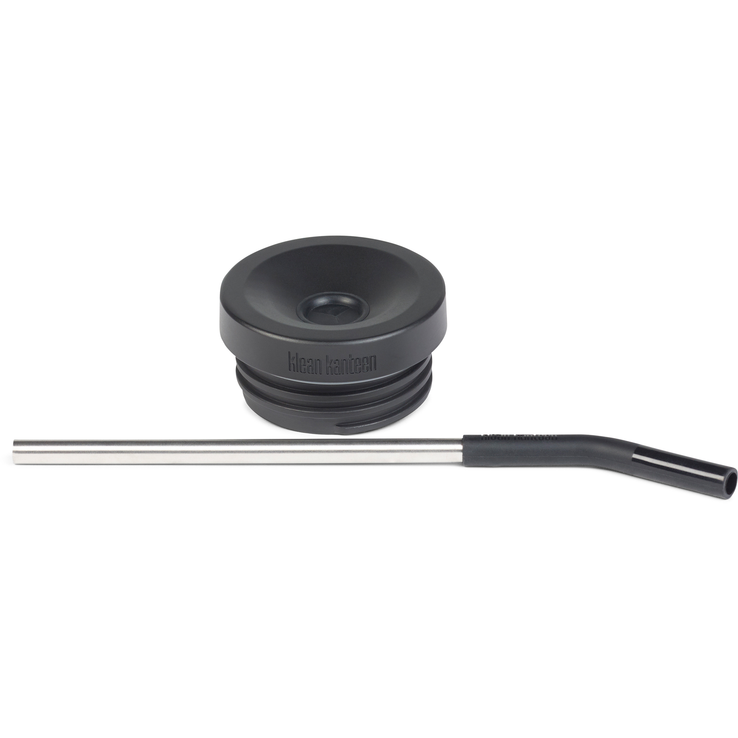Klean Kanteen TKWide Straw Lid Set Trinkflaschen Zubehör schwarz