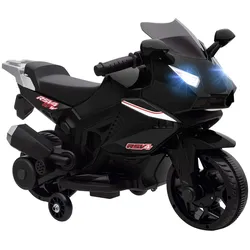 AIYAPLAY Elektro Kindermotorrad Elektromotorrad mit USB, Stützrädern, Musik, Scheinwerfer