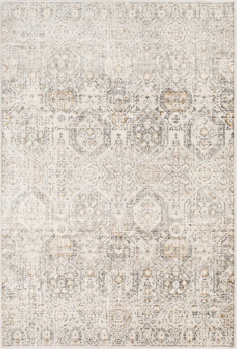 Surya Lotus Vintage Oosters Tapijt - Bruin - Polypropyleen