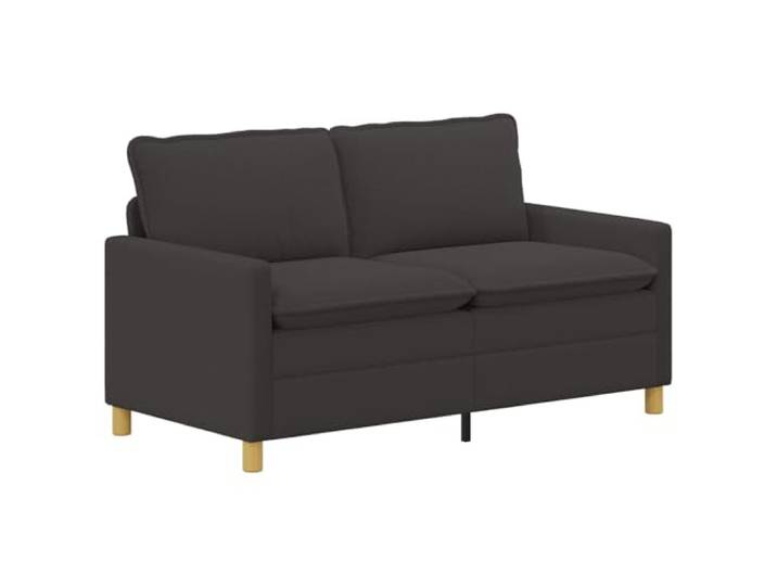 KUTYWEXFM 2er-Sofa Dunkelgrau 156 x 81 x 87,5 cm Couch Stoff Zweisitzer Komfortable Polstercouch mit abnehmbarem Stoffbezug und Metallrahmen, geeignet für Wohnzimmer, Büro und Leseecken.