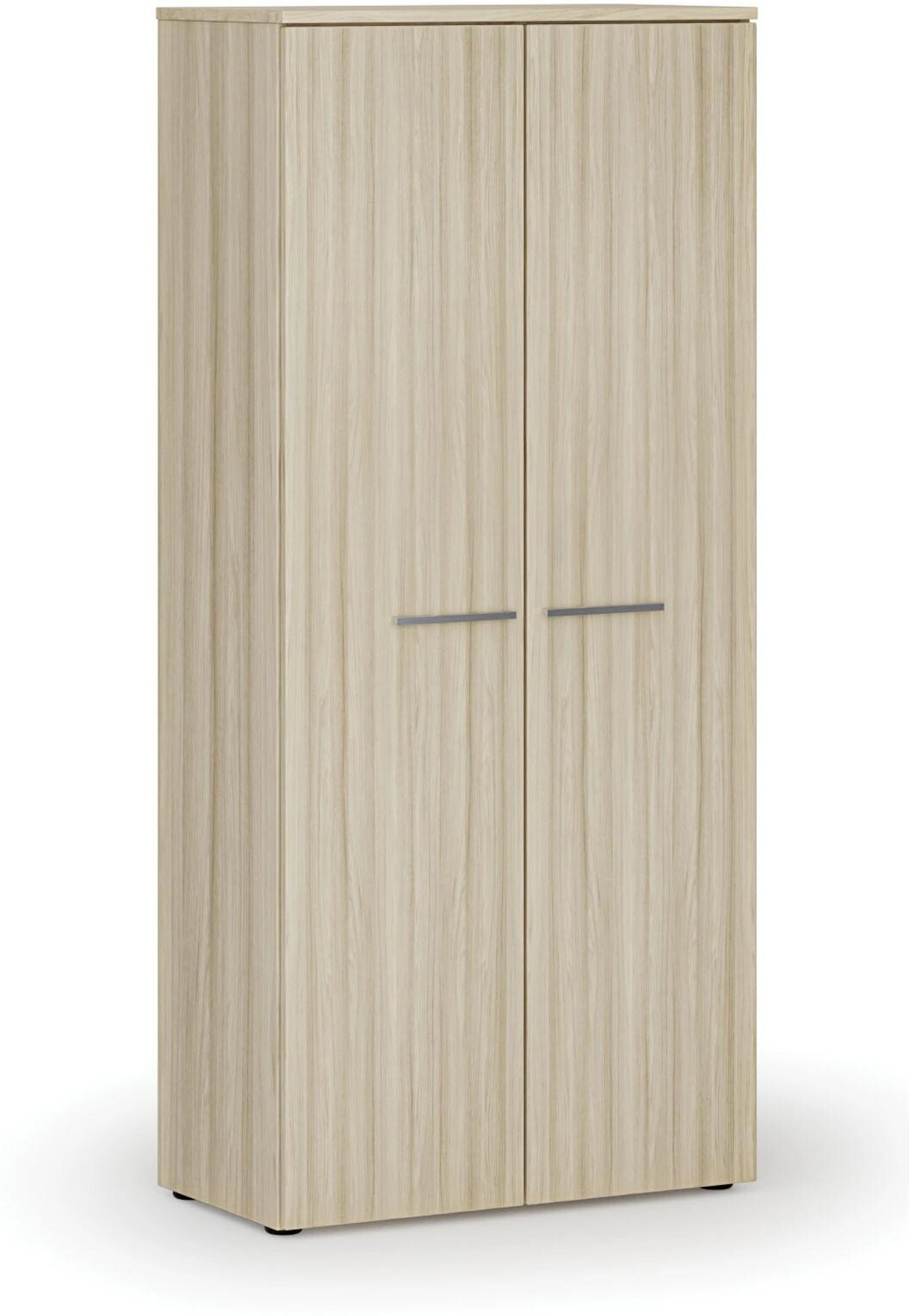 B2B Partner Garderobenschrank mit Auszug PRIMO WOOD, 800 x 420 x 1781 mm, Eiche natur