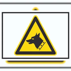 HB-Druck Achtung Wachhund Symbol A3 (297x420mm) Schild