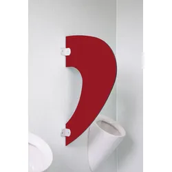 Designer Schamwand Imola in bunten Farben Granatrot